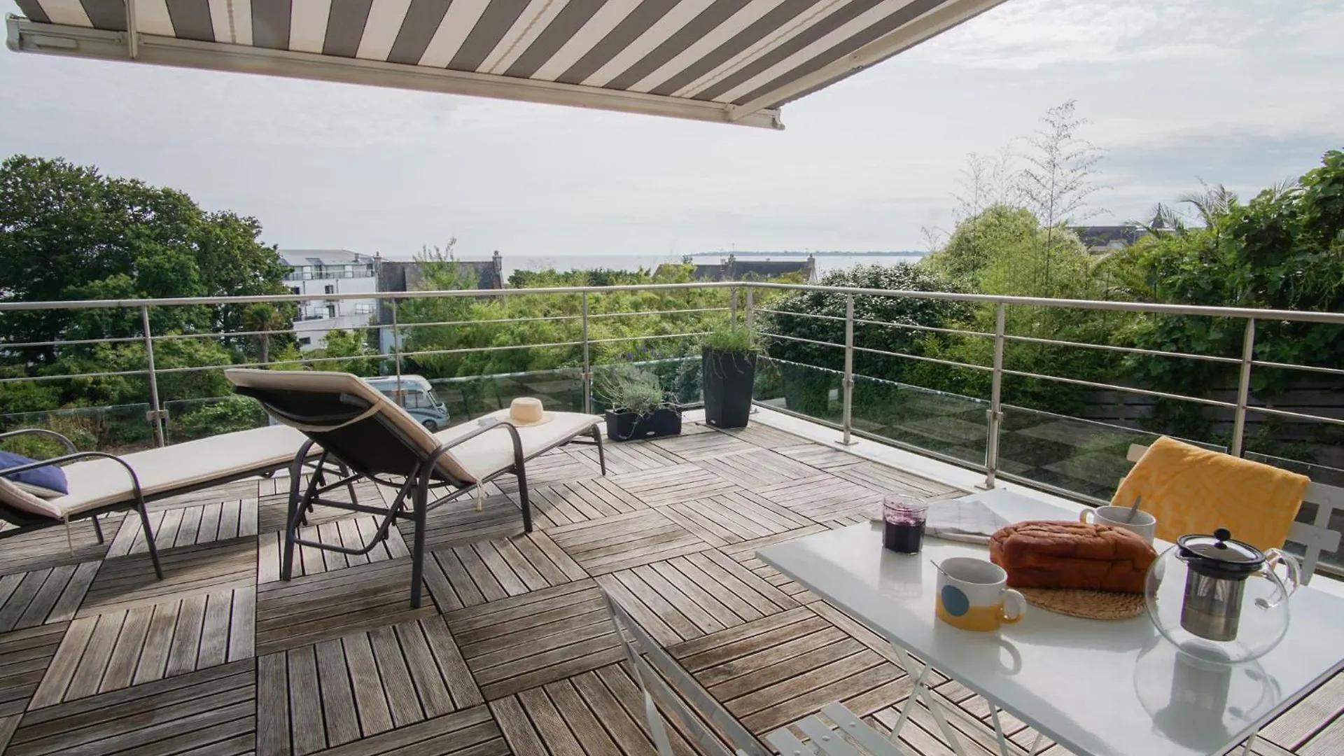 -La Terrasse- T2 Avec Terrasse Vue Mer コンカルノー アパート
